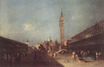 Piazza San Marco Venezia Schule Francesco Guardi Ölgemälde
